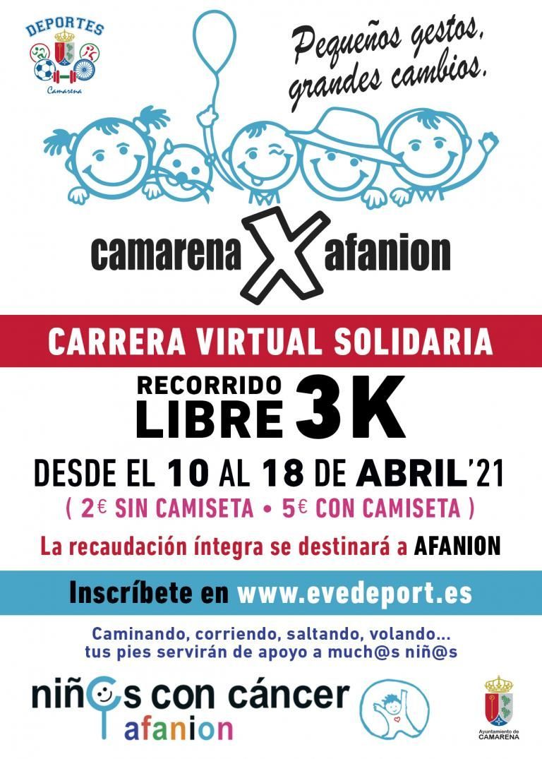 CARRERA VIRTUAL SOLIDARIA CAMARENA X AFANION