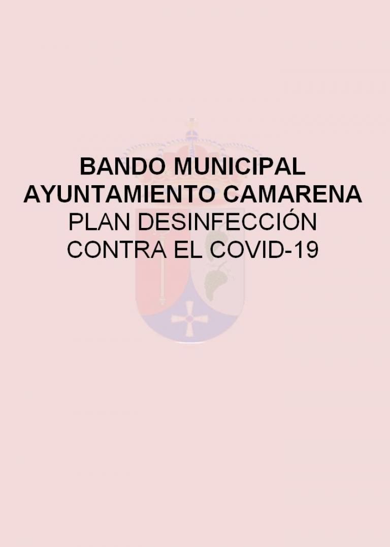 BANDO MUNICIPAL DESIFECCIÓN COVID-19