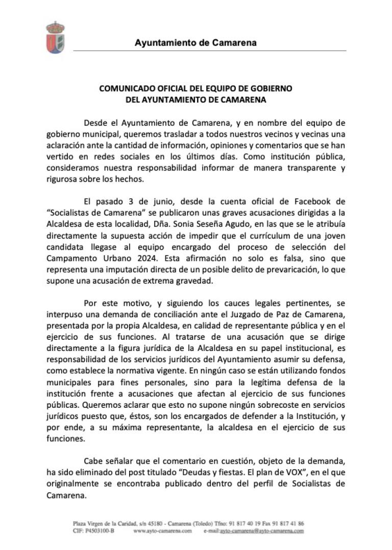 Comunicado