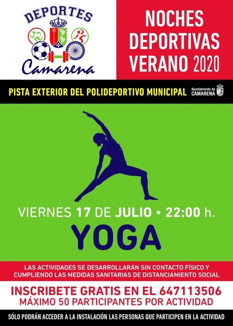 NOCHES DEPORTIVAS VERANO 2020: YOGA