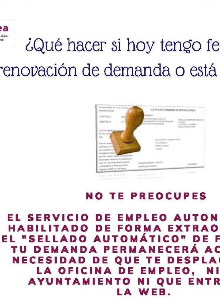 RENOVACIÓN DE DEMANDA DE EMPLEO