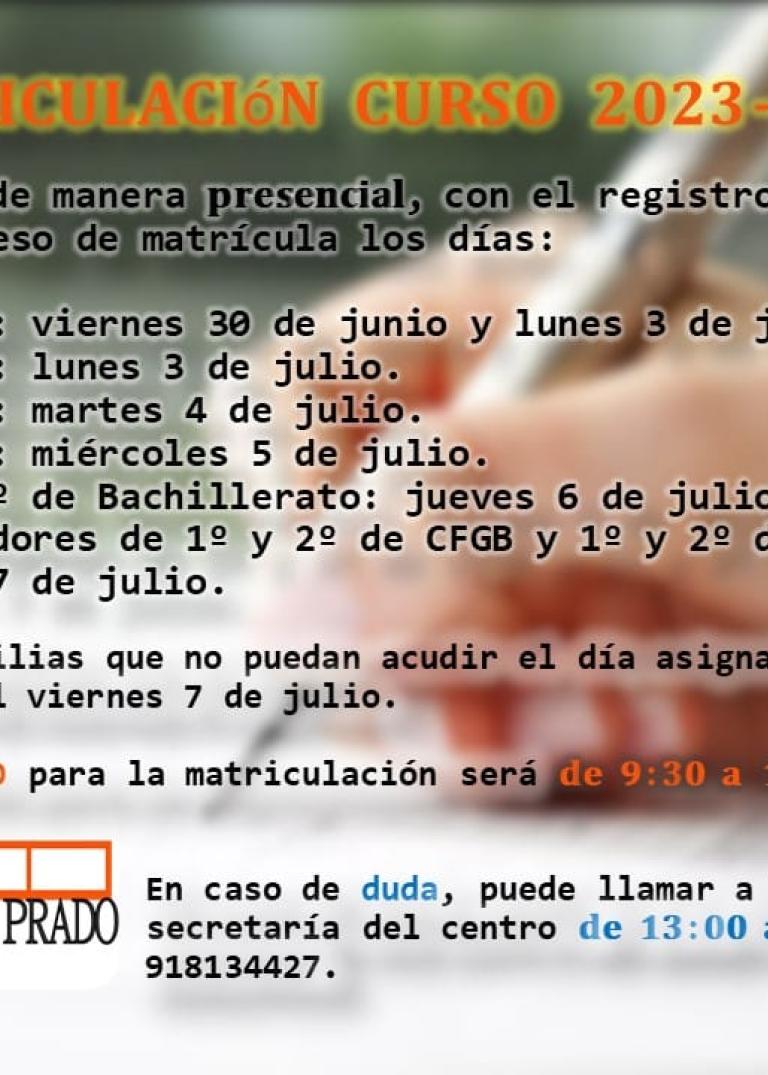 matriculación