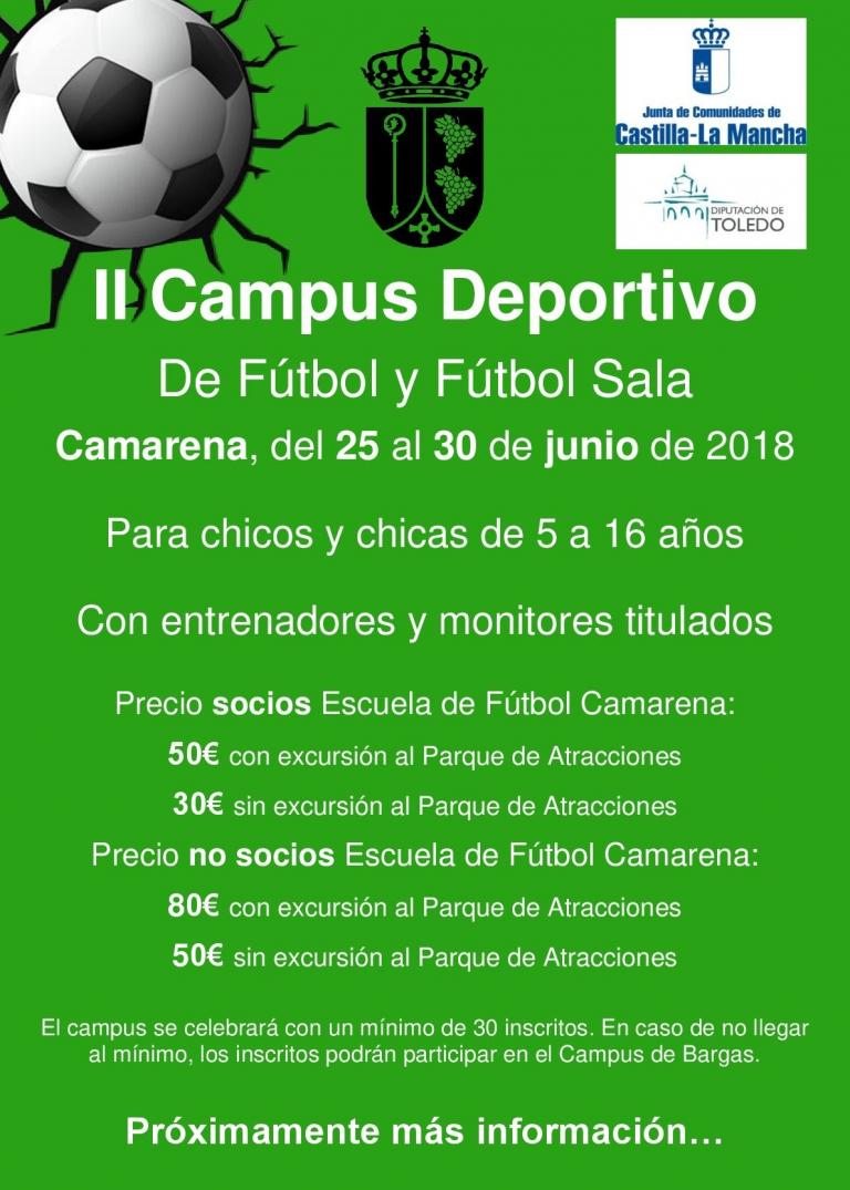 II CAMPUS DEPORTIVO DE FÚTBOL Y FÚTBOL SALA