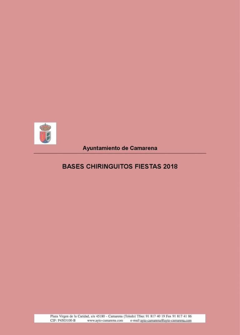 BASES CHIRINGUITOS FIESTAS 2018