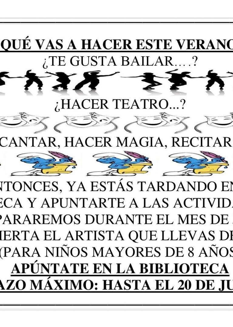 ¿QUÉ VA A HACER ESTE VERANO?