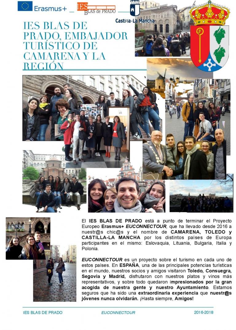 IES BLAS DE PRADO, EMBAJADOR TURÍSTICO DE CAMARENA Y LA REGIÓN