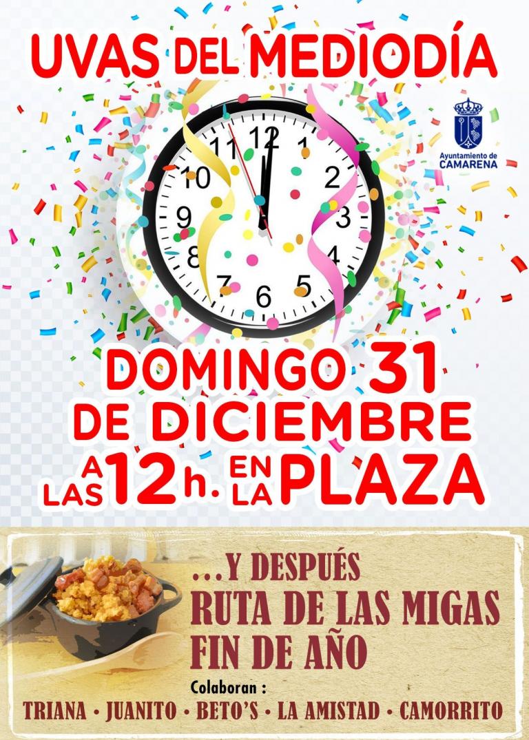 UVAS DEL MEDIODÍA Y RUTA DE LAS MIGAS DE FIN DE AÑO