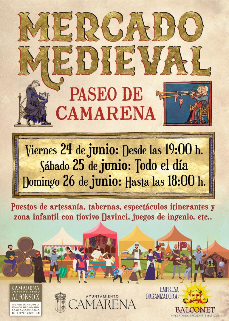 Mercado Medieval en el Paseo de Camarena 