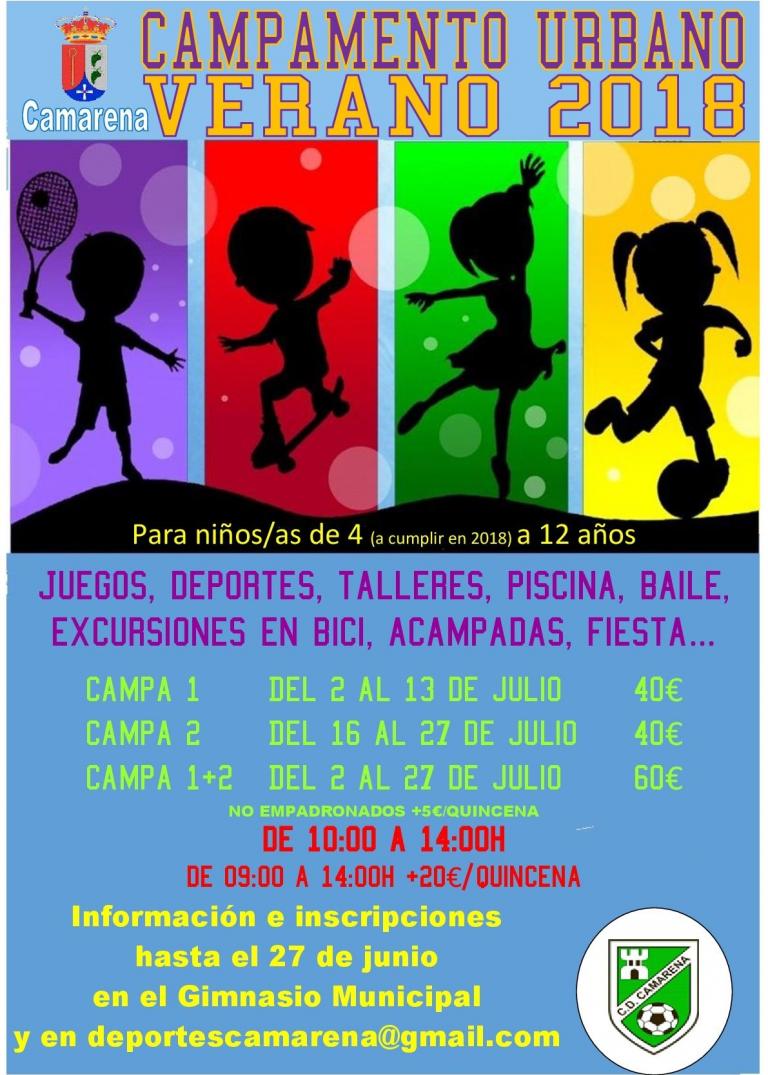 CAMPAMENTO URBANO - VERANO 2018