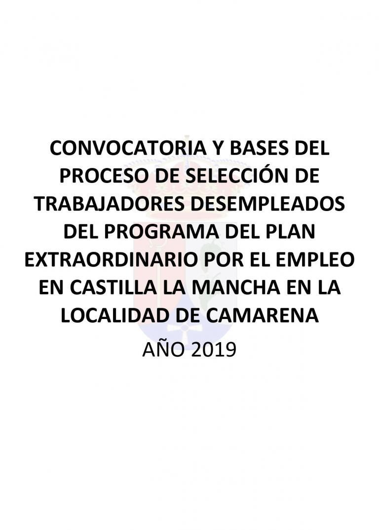 BASES PLAN DE EMPLEO 2019