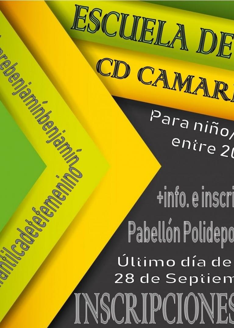 INSCRIPCIONES ESCUELA DE FÚTBOL CD CAMARENA 2018/2019