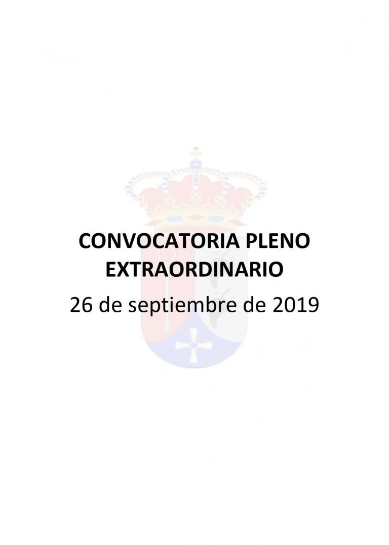 CONVOCATORIA PLENO ORDINARIO