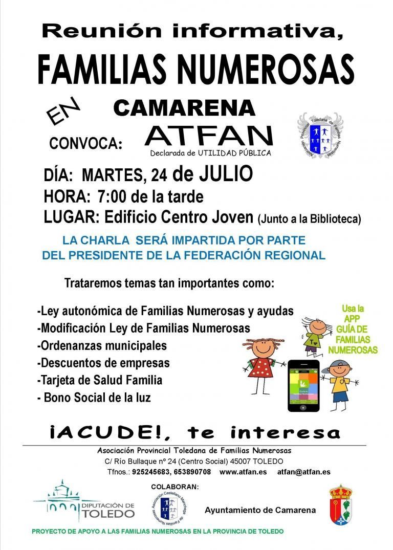 SESIÓN INFORMATIVA FAMILIAS NUMEROSAS