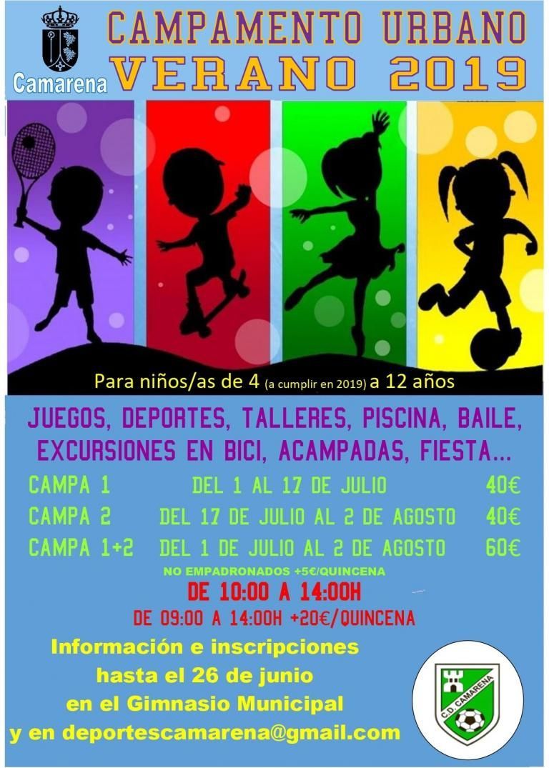 CAMPAMENTO DE VERANO 2019