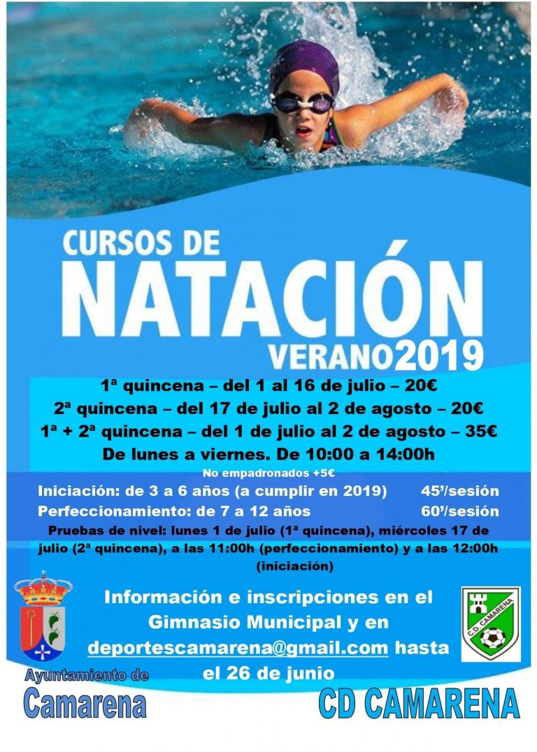 CURSOS DE NATACIÓN 2019