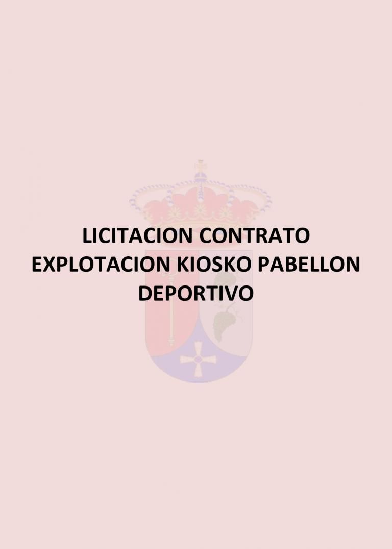 licitación kiosco