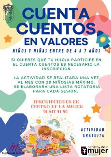 CUENTA CUENTOS EN VALORES