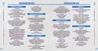 PROGRAMA FIESTAS 2019