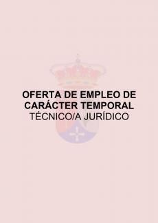 OFERTA DE EMPLEO DE CARÁCTER TEMPORAL: TÉCNICO/A JURÍDICO CENTRO DE LA MUJER DE CAMARENA
