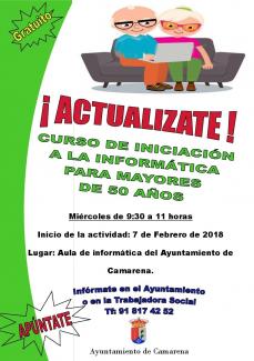 INICIACIÓN A LA INFORMÁTICA PARA MAYORES DE 50 AÑOS