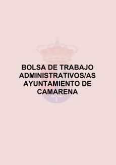 BOLSA DE TRABAJO ADMINISTRATIVOS/AS AYUNTAMIENTO DE CAMARENA