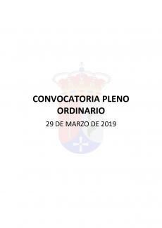 CONVOCATORIA PLENO ORDINARIO