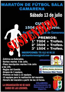 MARATÓN DE FÚTBOL SALA SUSPENDIDO