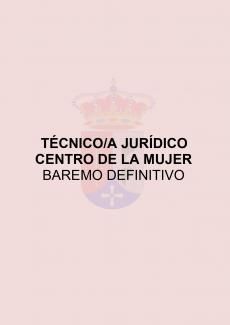 TÉCNICO JURÍDICO/A CENTRO DE LA MUJER