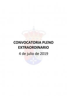 CONVOCATORIA PLENO EXTRAORDINARIO