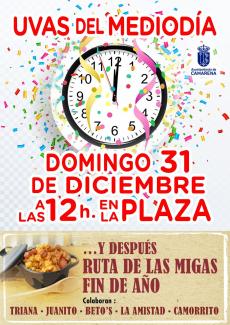 UVAS DEL MEDIODÍA Y RUTA DE LAS MIGAS DE FIN DE AÑO
