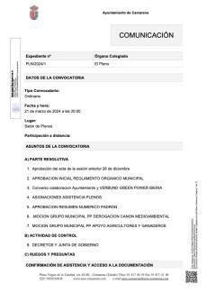 ORDEN DEL DIA