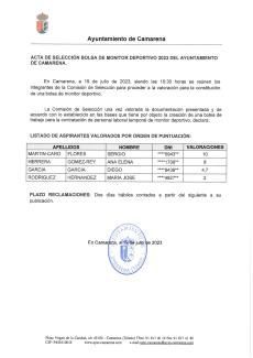 Monitor deportivo Camarena