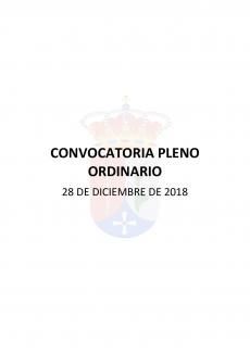 CONVOCATORIA PLENO ORDINARIO
