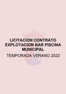 licitación bar piscina