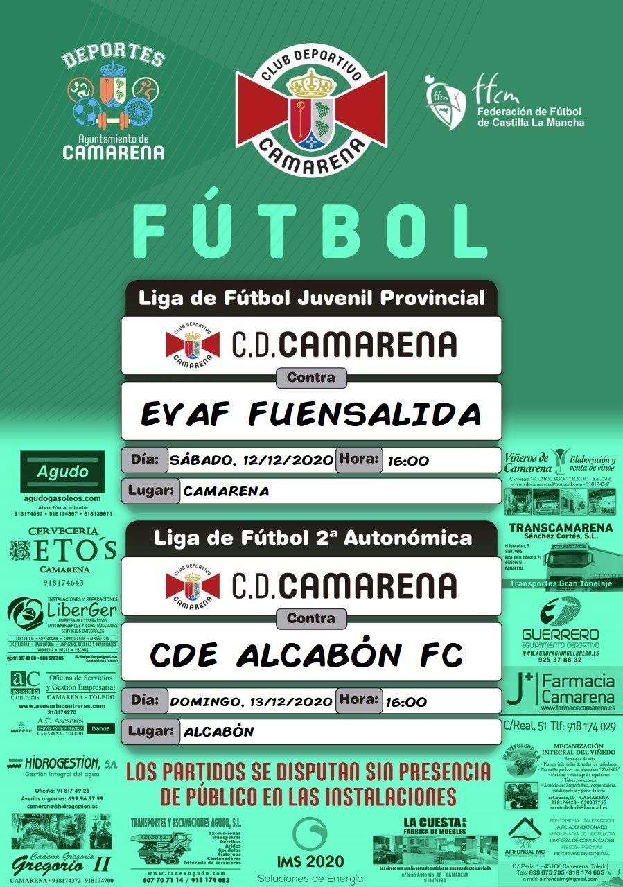 PARTIDOS DE FÚTBOL JUVENIL Y SENIOR