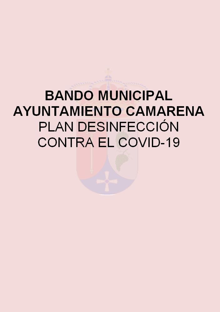 BANDO MUNICIPAL DESIFECCIÓN COVID-19