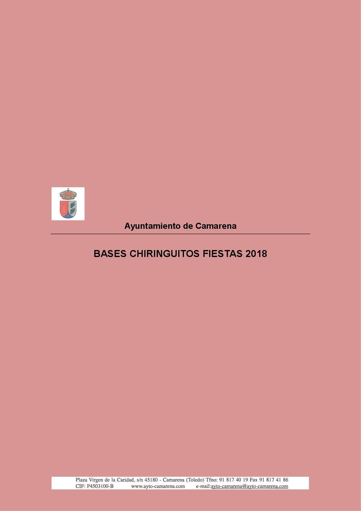 BASES CHIRINGUITOS FIESTAS 2018