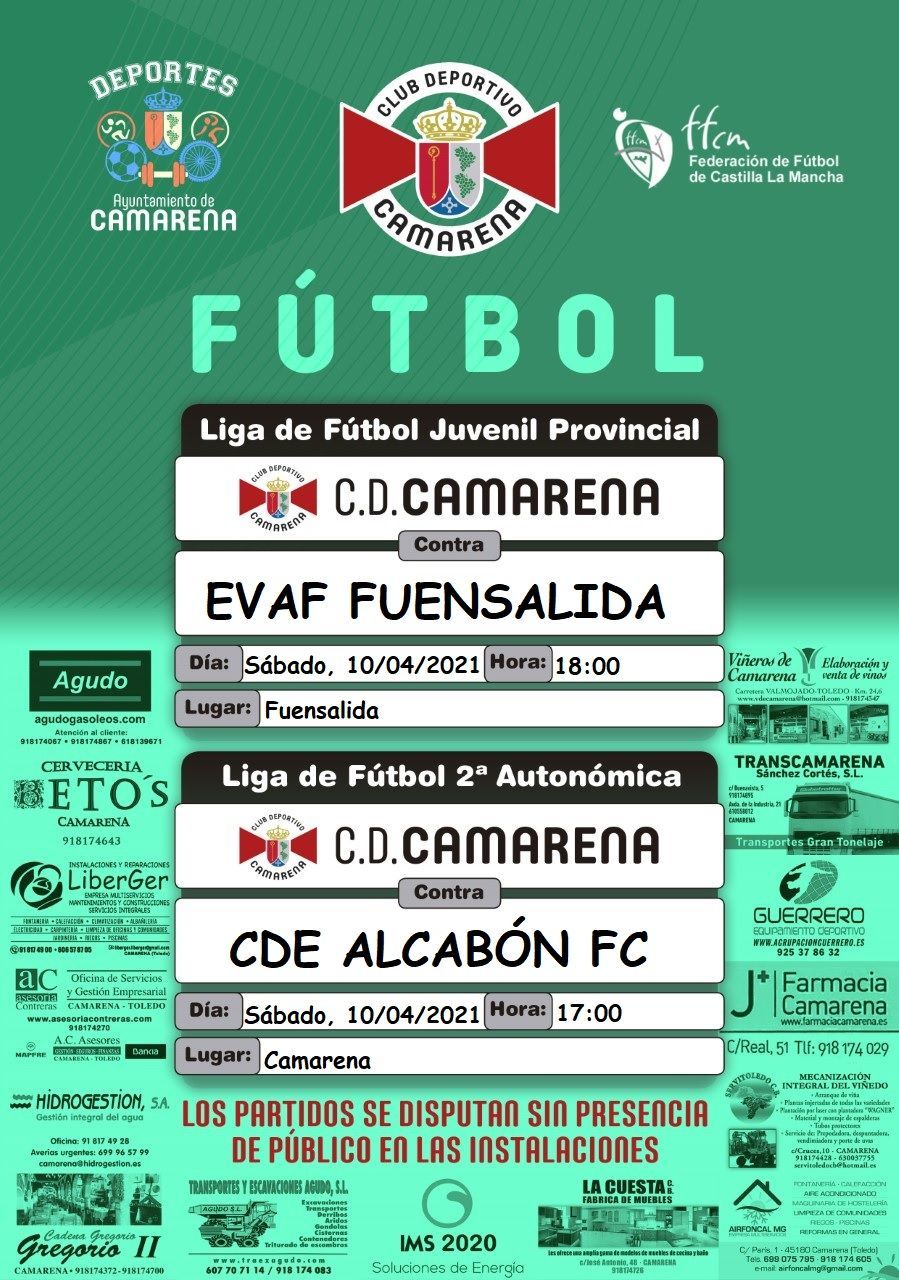 PARTIDOS DE FÚTBOL JUVENIL Y SENIOR