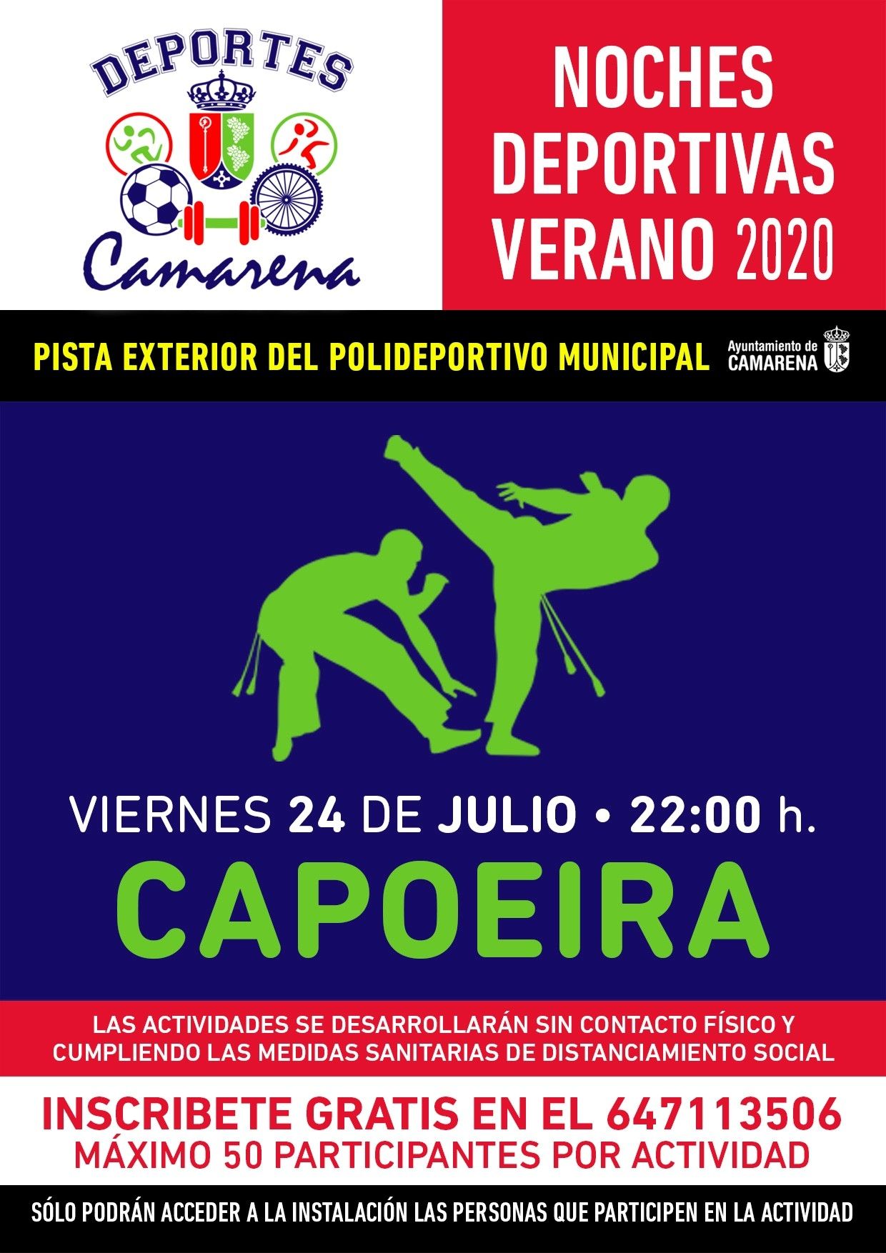NOCHES DEPORTIVAS VERANO 2020: CAPOEIRA