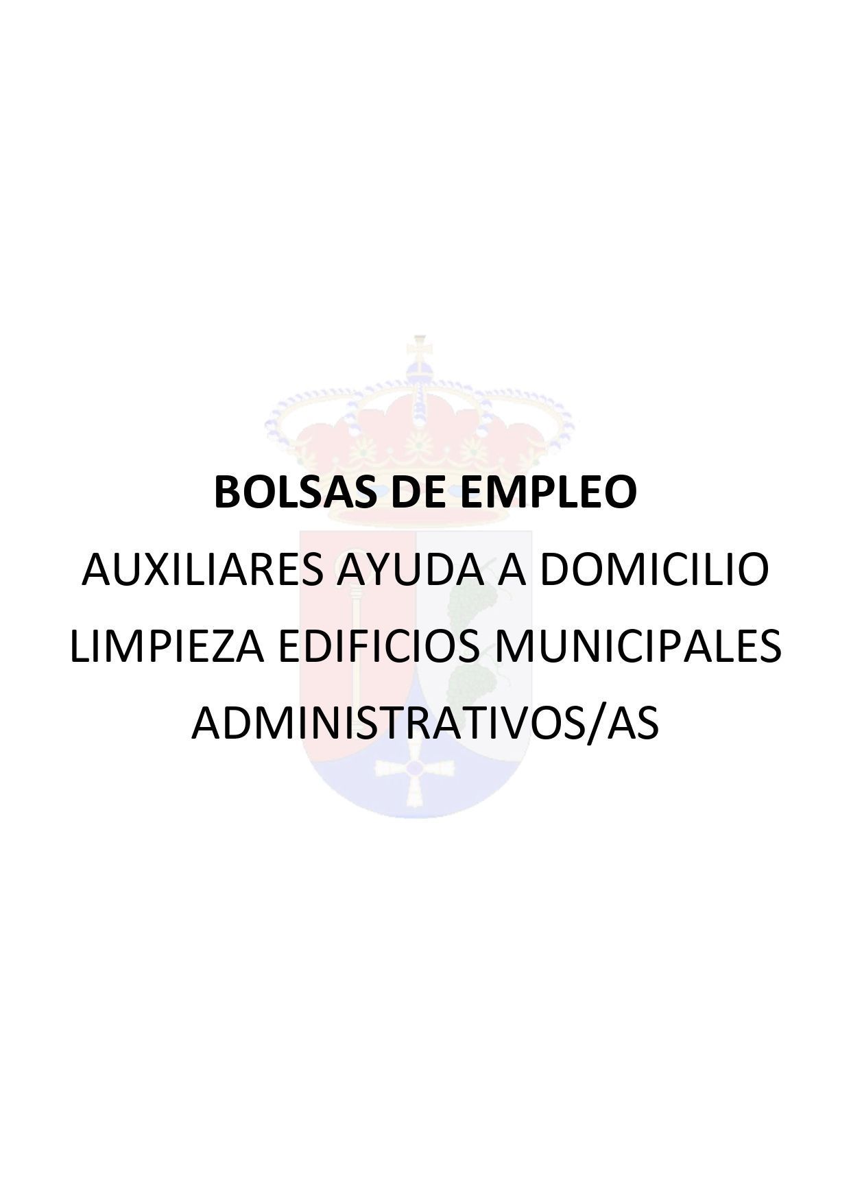 BOLSAS DE EMPLEO
