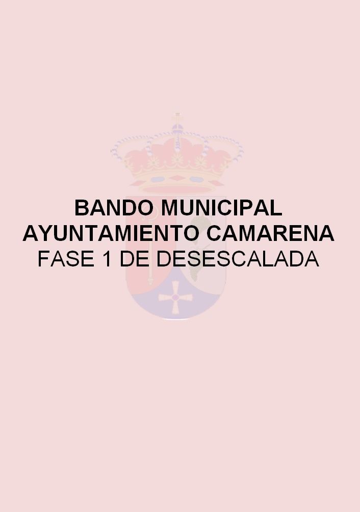 BANDO - FASE 1 DE DESESCALADA