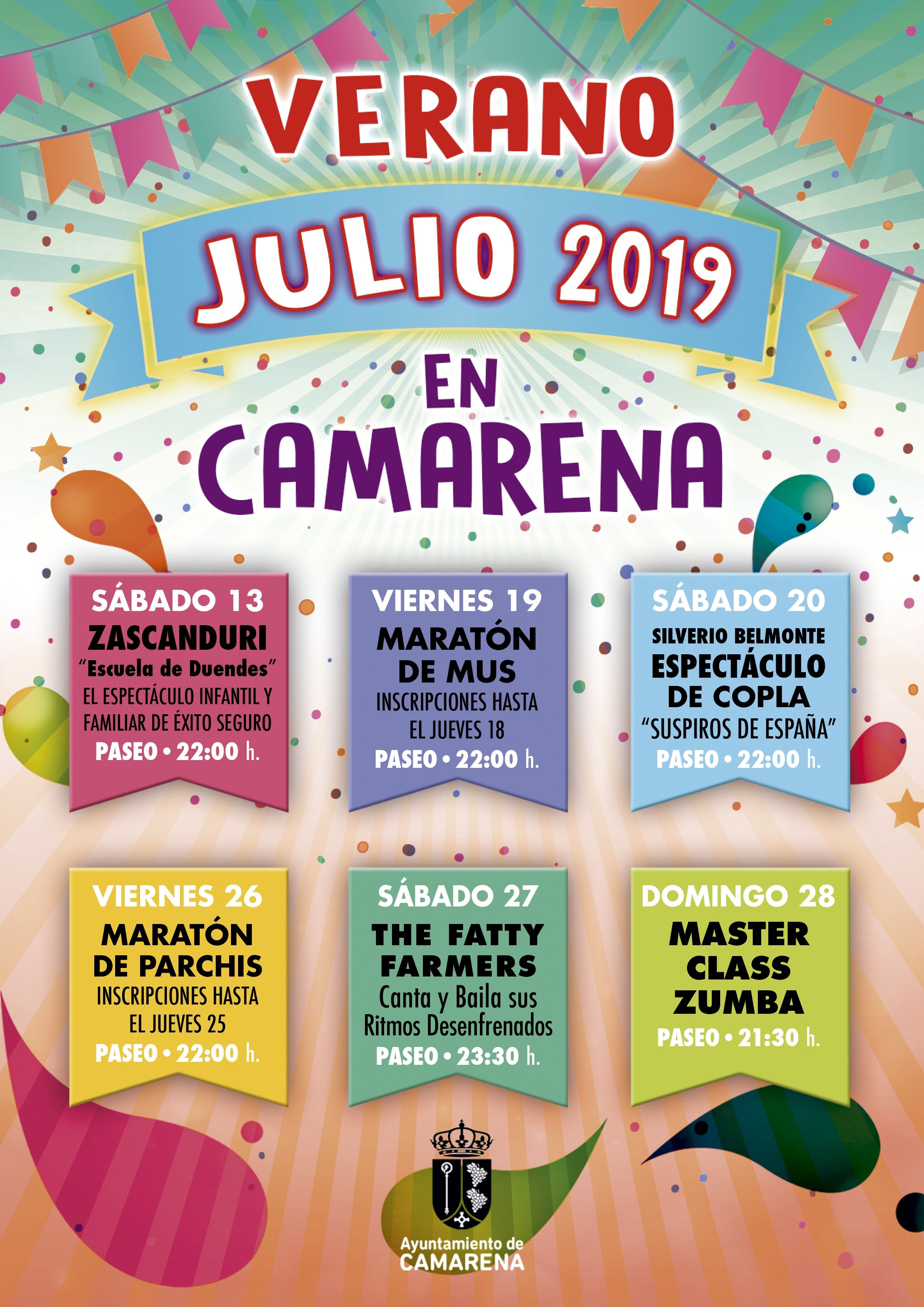FESTEJOS JULIO 2019