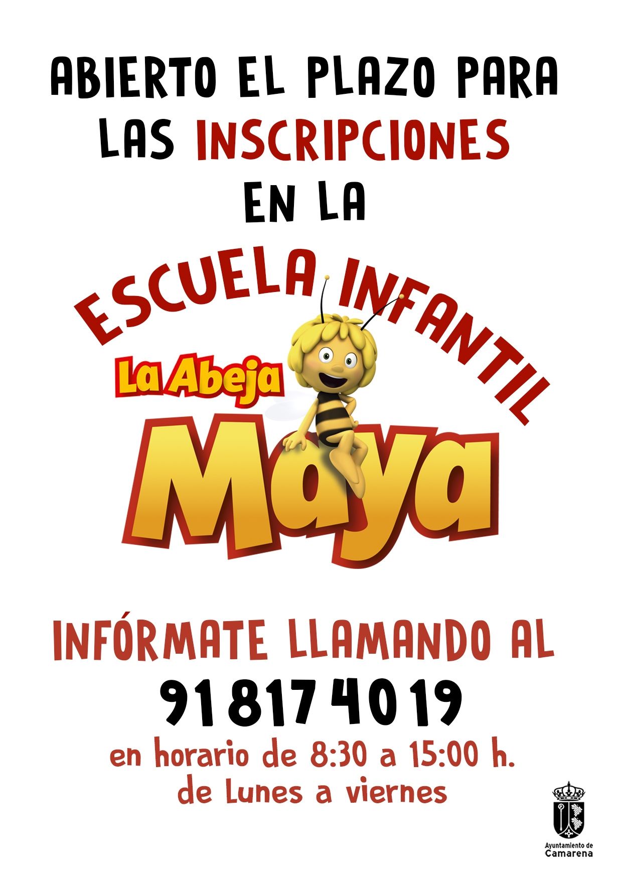 INSCRIPCIONES ESCUELA INFANTIL LA ABEJA MAYA