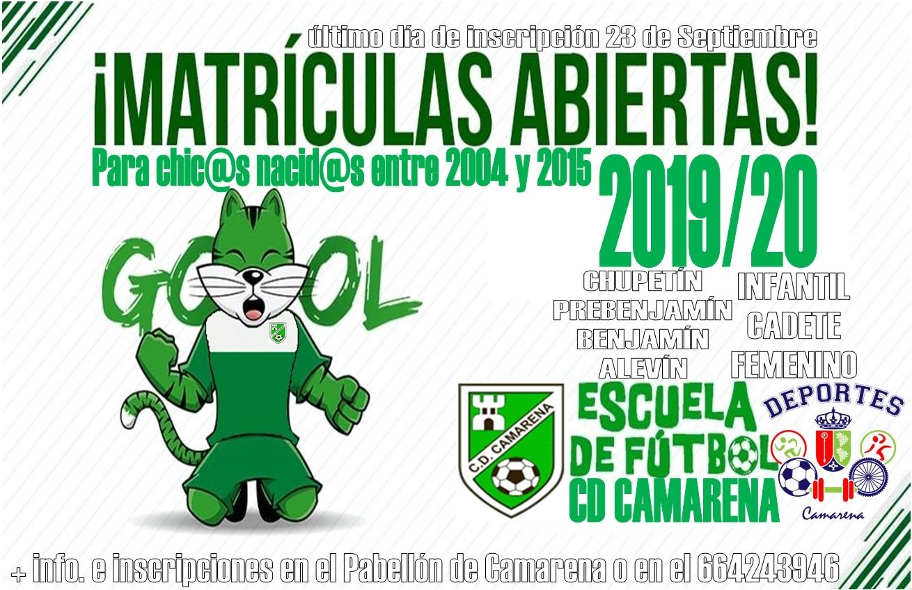 ESCUELA DE FÚTBOL CD CAMARENA 2019/2020