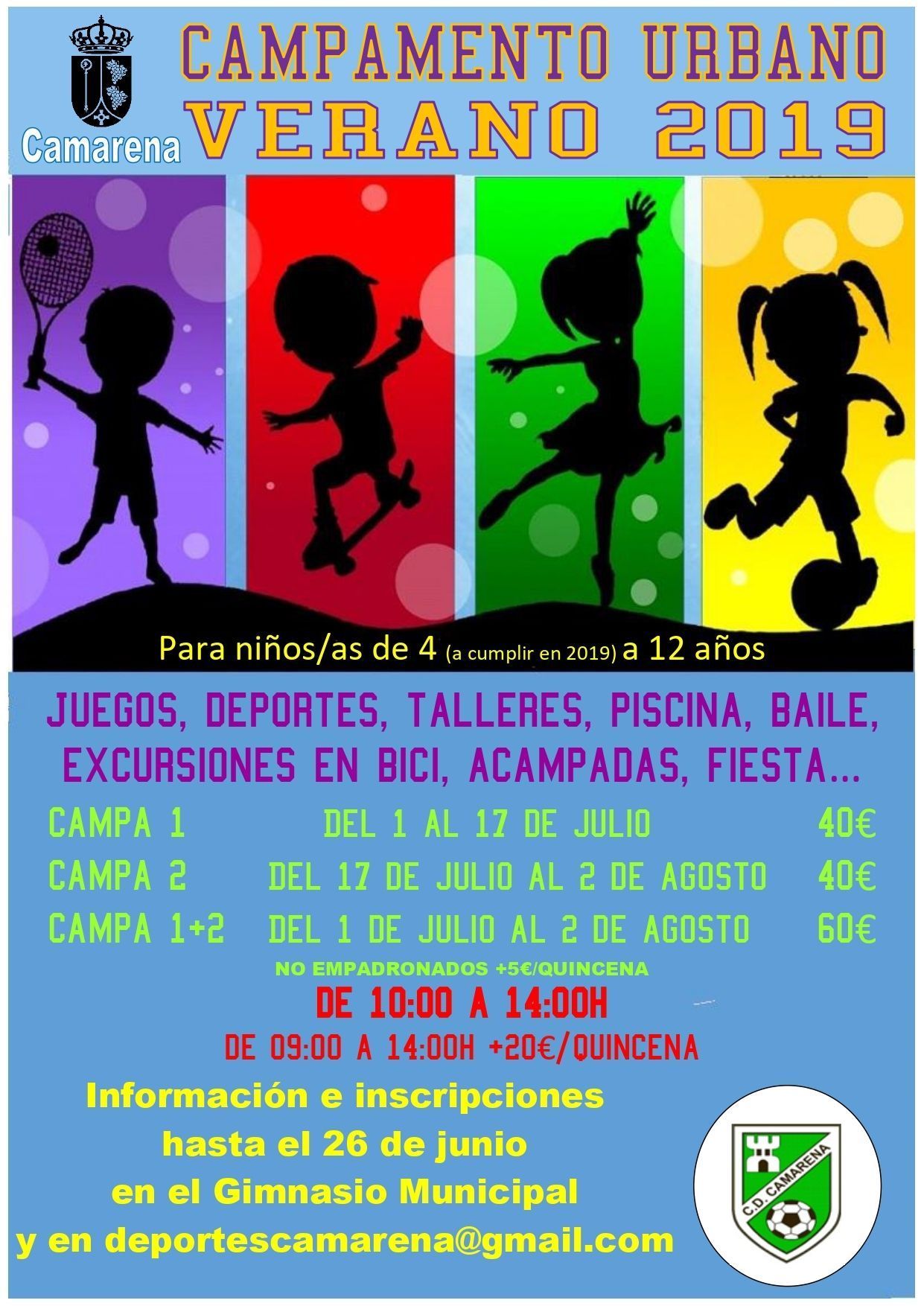CAMPAMENTO DE VERANO 2019