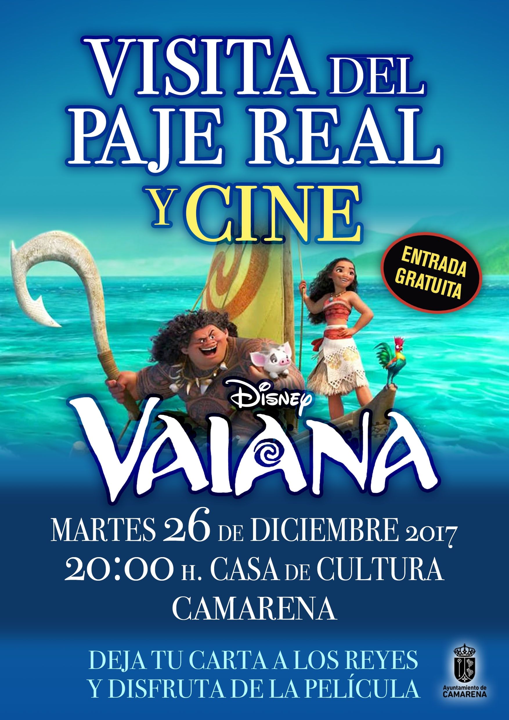 VISITA DEL PAJE REAL Y CINE