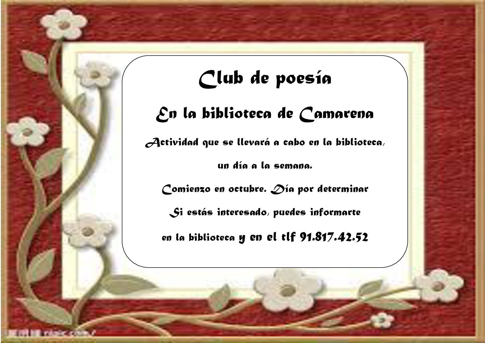 CLUB DE POESÍA