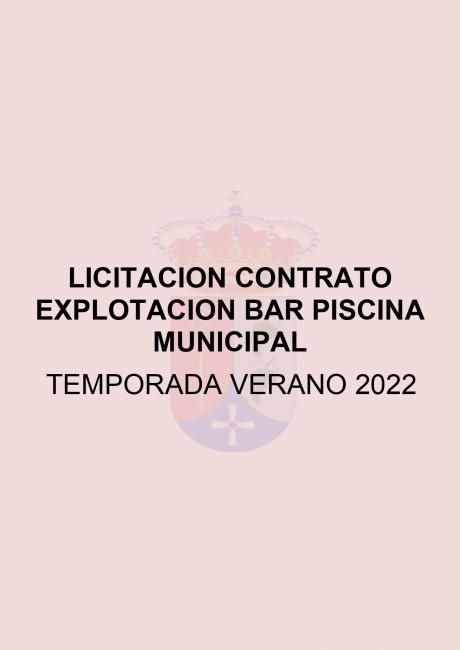 licitación bar piscina